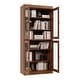 preview thumbnail 126 of 200, 100% Solid Wood 6-Shelf Bookcase with Optional Doors by Palace Imports