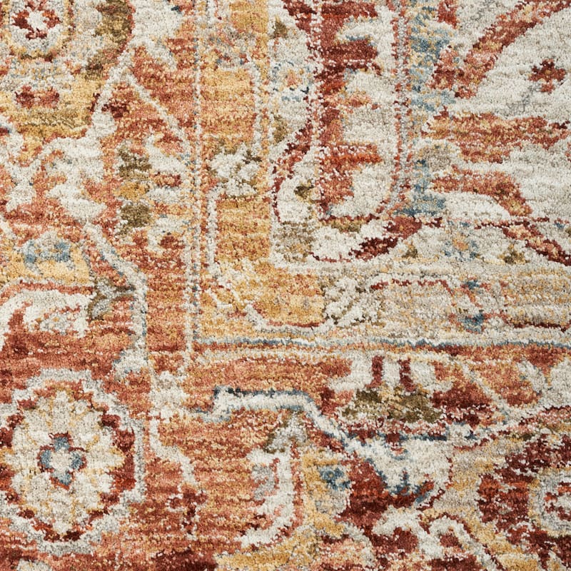 Nourison Petra Traditional Persian Medallion Border Area Rug