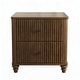 preview thumbnail 85 of 116, Wood NightStand with Metal Handle