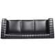 Modern 3-Seater Sofa with Removable Cushions and Solid Wood Frame - Bed ...
