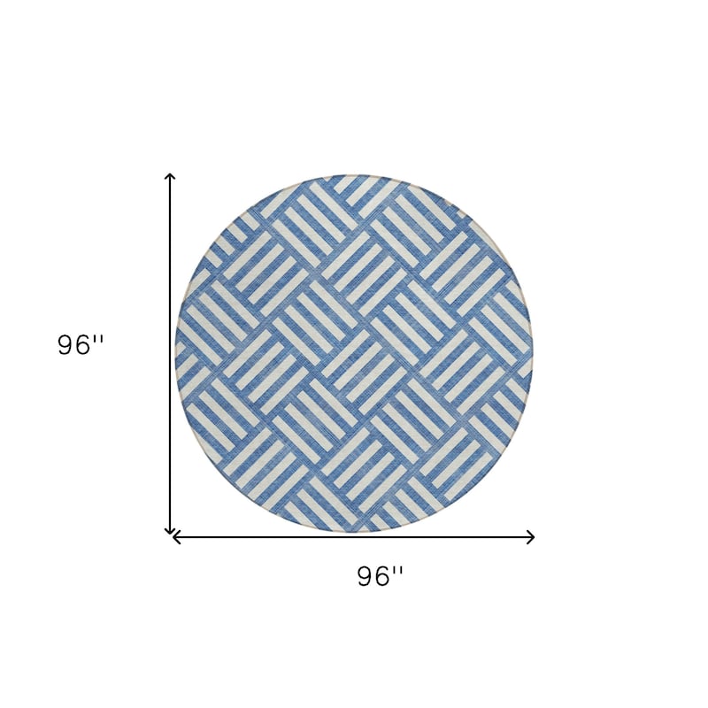 HomeRoots Geometric Transitional Rectangle Outdoor Rug