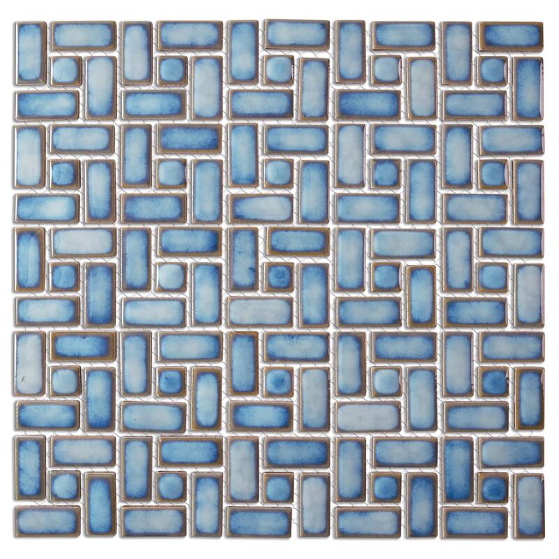 Merola Tile Hudson Spiral Marine 12-5/8" x 12-5/8" Porcelain Mosaic Floor and Wall Tile