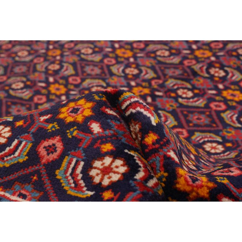 ECARPETGALLERY Hand-knotted Andelz Navy Wool Rug - 3'5 x 10'2