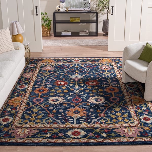slide 2 of 16, SAFAVIEH Handmade Blossom Moiriosa French Country Wool Rug