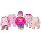 preview thumbnail 1 of 3, Lissi: 18" Talking Baby Doll Set - Pink & Blue - I Love You Mummy Shirt, Hat