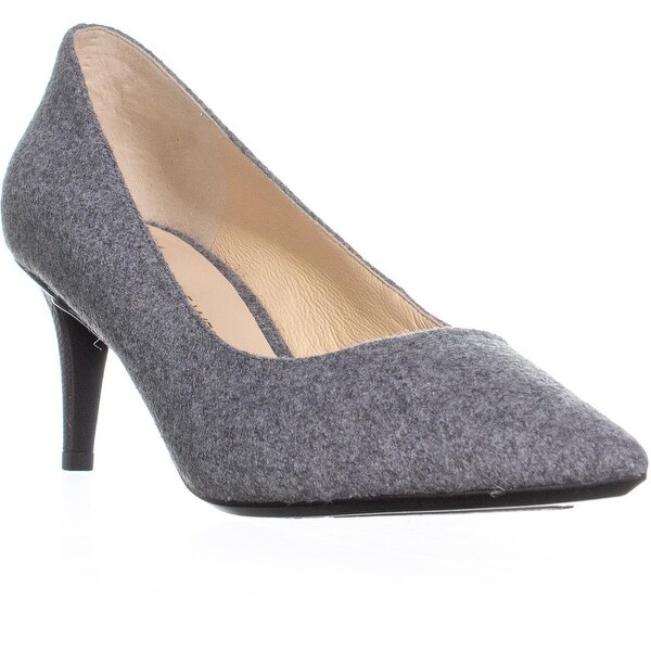 light grey kitten heels
