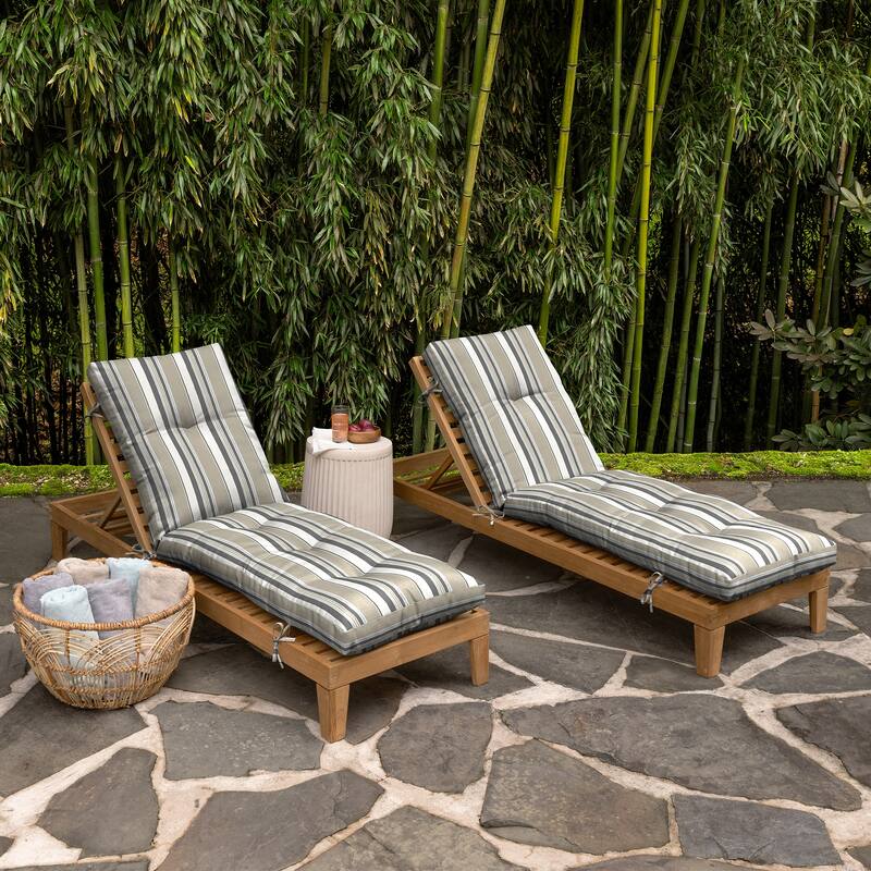 ARDEN earthFIBER Outdoor Tufted Chaise Cushion, 22 x 76