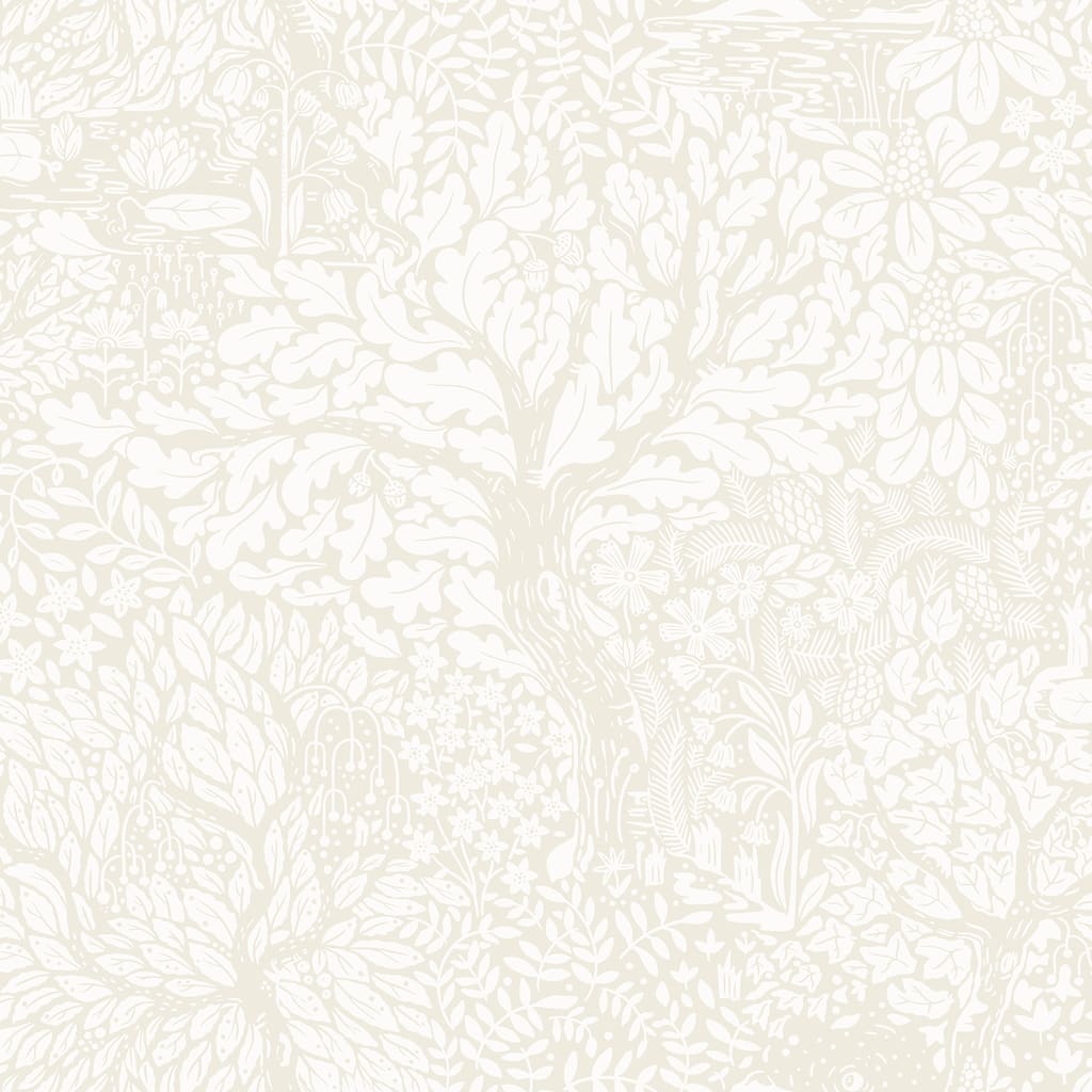 A-Street Prints Olle Cream Forest Sanctuary Wallpaper