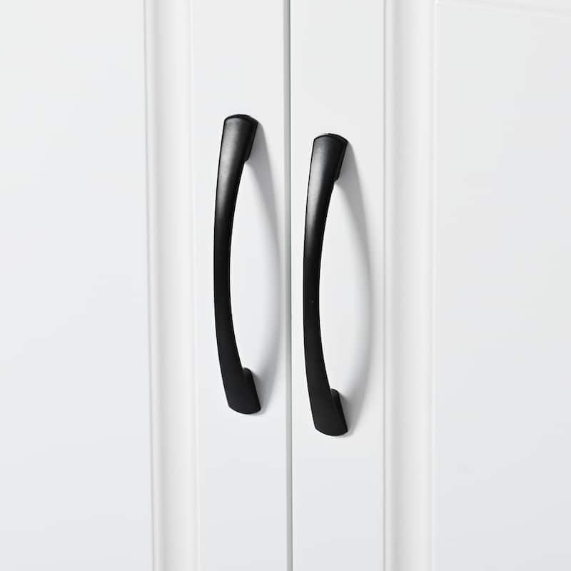 Sleek and Modern Shoe Cabinet with Adjustable Shelves
