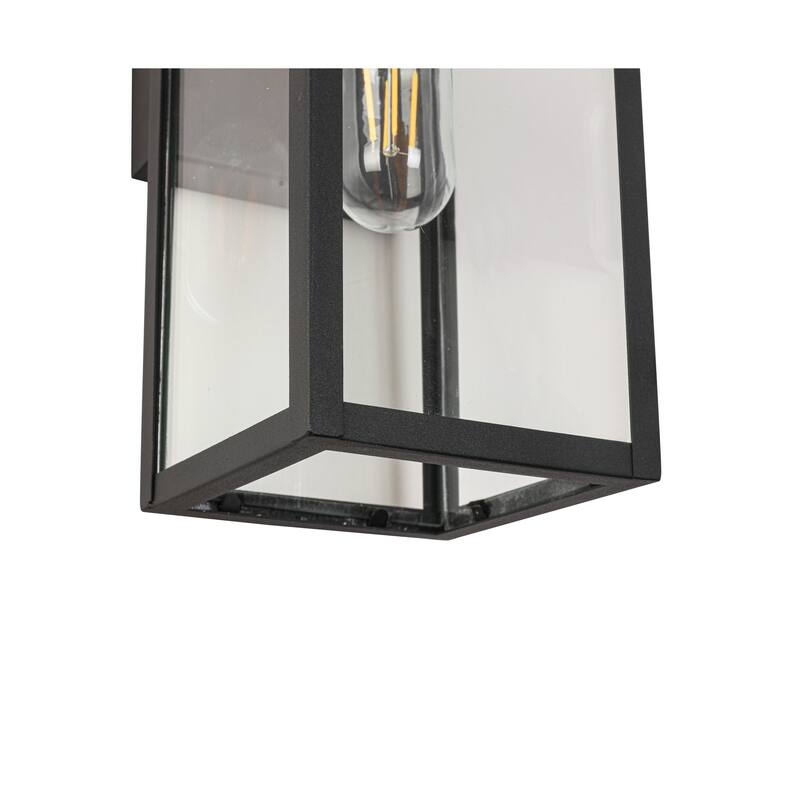 Black Waterproof Dusk to Dawn Sensor Outdoor Wall Light