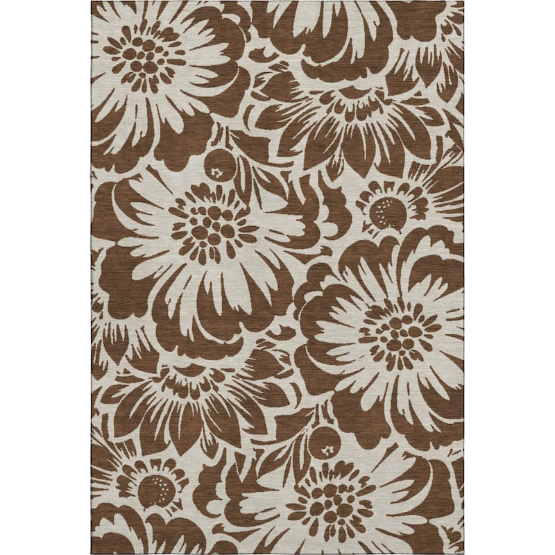 Premium Washable Super Soft Modern Floral Mayfield Rug