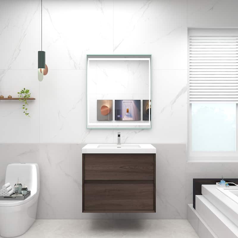 Selina 30" Wall Mounted Vanity with Single Sink - 30