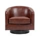 preview thumbnail 37 of 143, Modern 360°Swivel Accent Chairs Barrel Armchairs