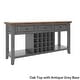 preview thumbnail 11 of 39, Eleanor Two-Tone Wood Wine Rack Buffet Server by iNSPIRE Q Classic