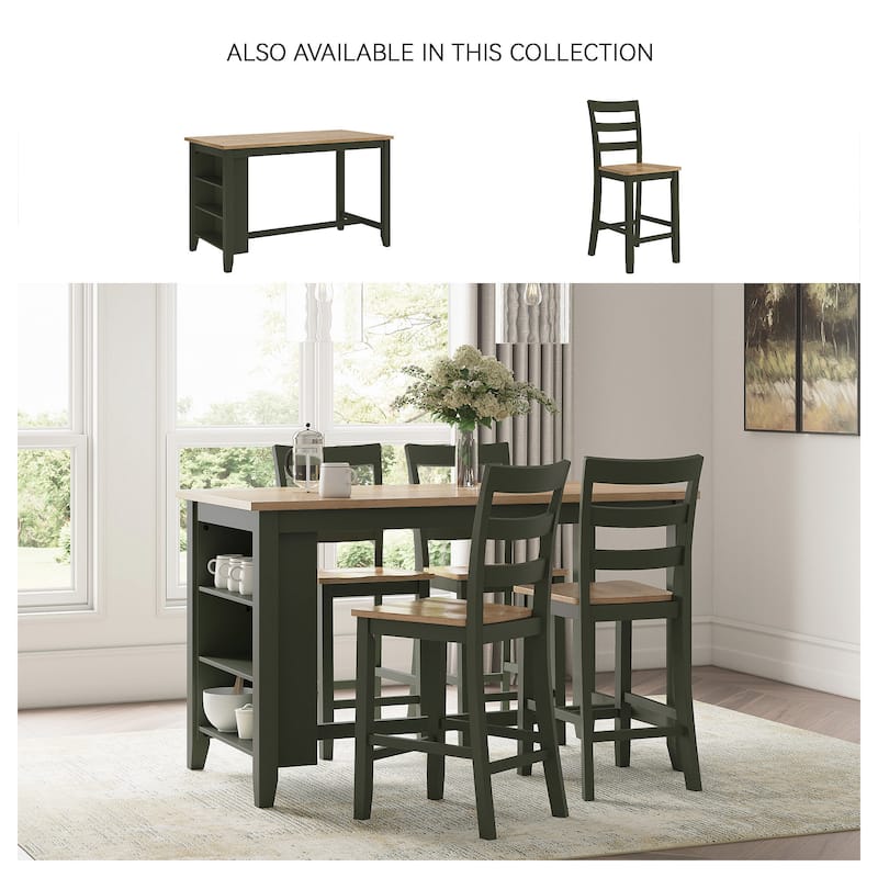 Signature Design by Ashley Gesthaven Counter Height Dining Table - 60" W x 30" D x 36" H