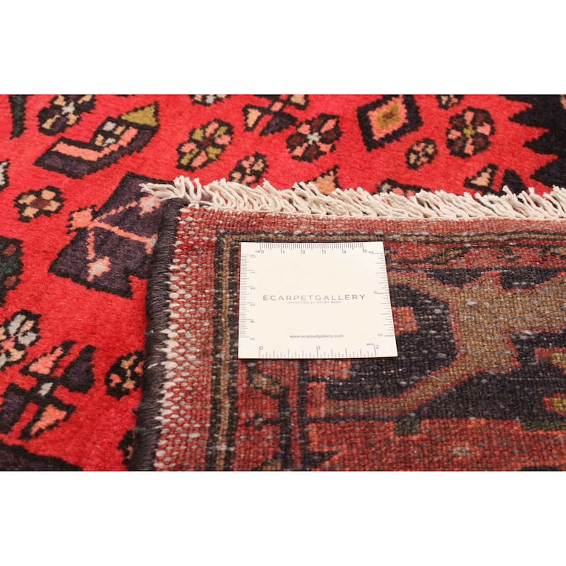 ECARPETGALLERY Hand-knotted Andelz Red Wool Rug - 4'4 x 6'7