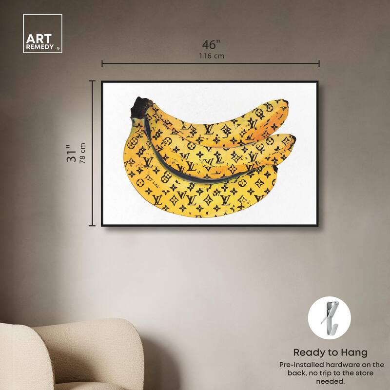 Fashion Bananas Canvas by Art Remedy