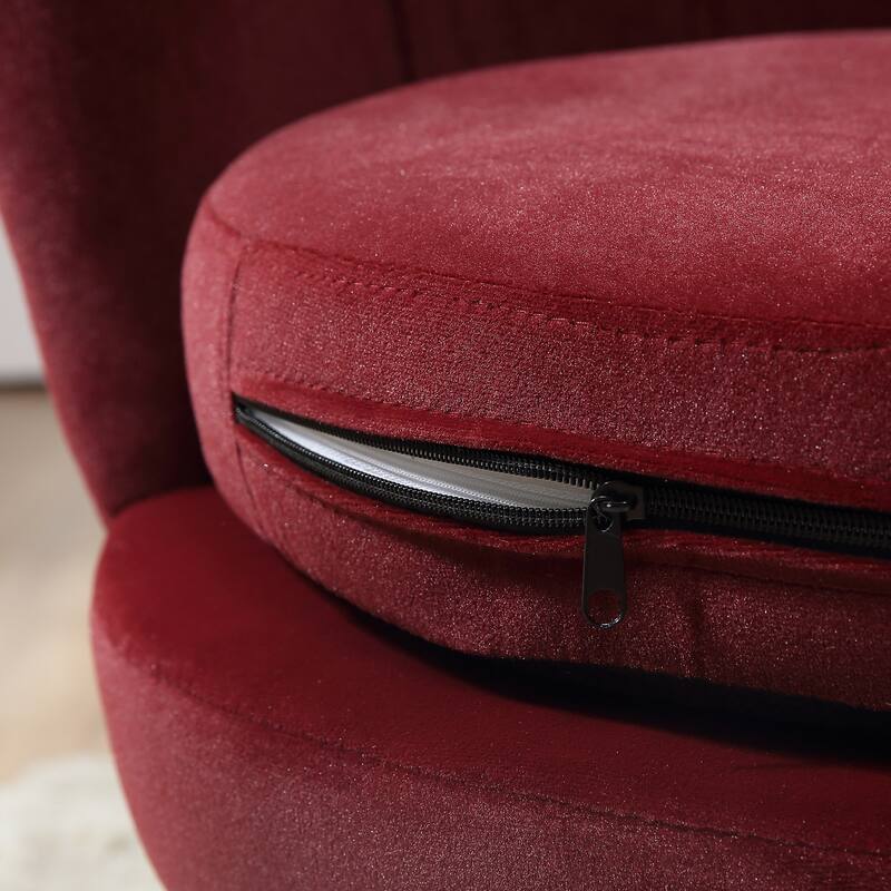 Velvet-touch Fabric Accent Chair