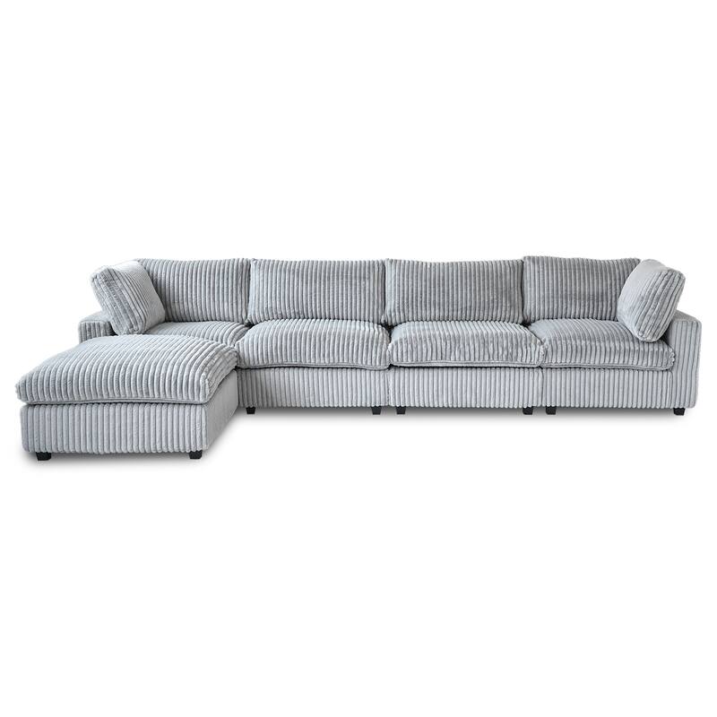 157.48" Oversized Cloud Couch, Modular Sectional Sofa Couch for Living Room