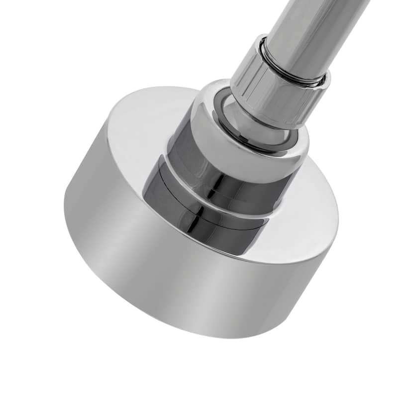 SAFAVIEH Solea Brighten Stainless Steel Single Setting Bathroom Shower Head - 7.2" x 3.1" x 2.4"