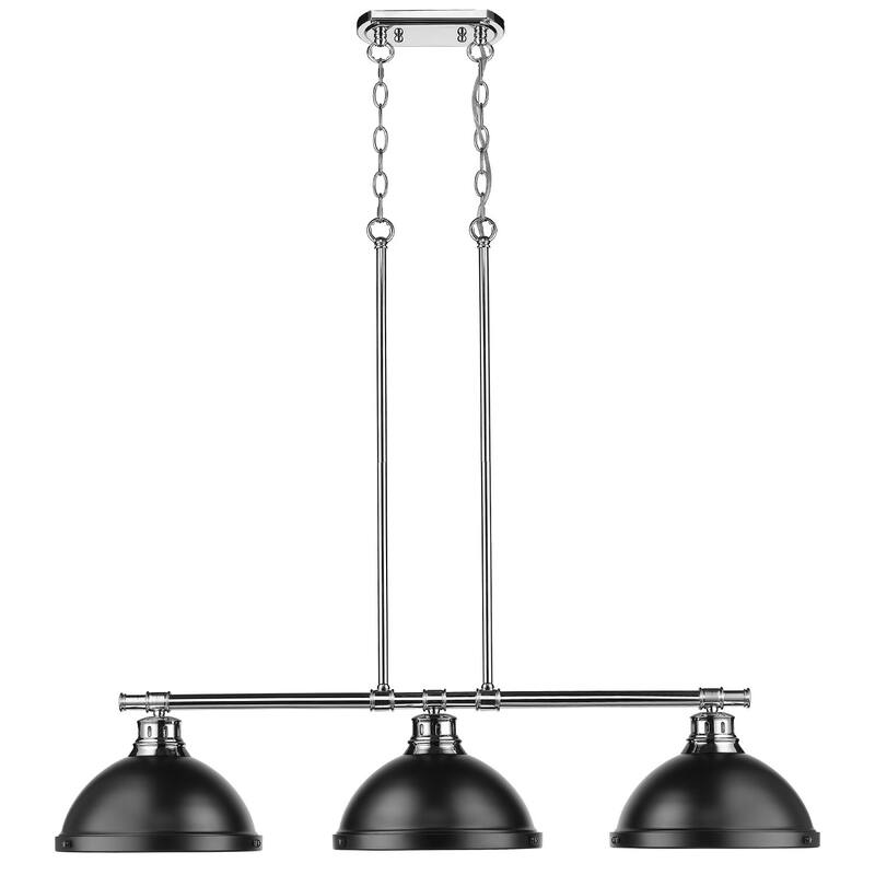 Golden Lighting 3602-3LP CH Duncan 3 Light 40" Wide Linear Pendant