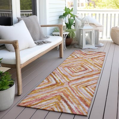 Machine Washable Indoor/ Outdoor Chantille Moroccan Boho Contemporary Rug