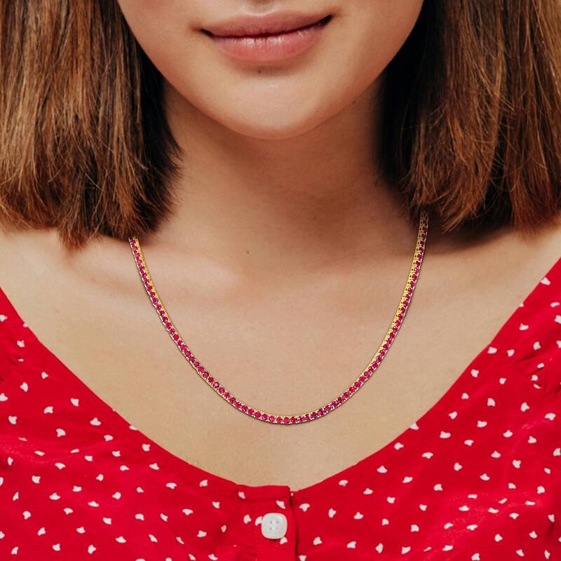 Miadora 14k or 18k White or Wellow Gold Black Diamond or Gemstone Necklace