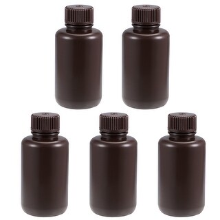 Plastic Reagent Bottle Sample Sealing Liquid Storage Container 5pcs 