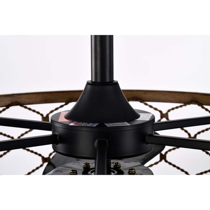 Deniz 24 Inch Modern Contem Fandelier with Remote