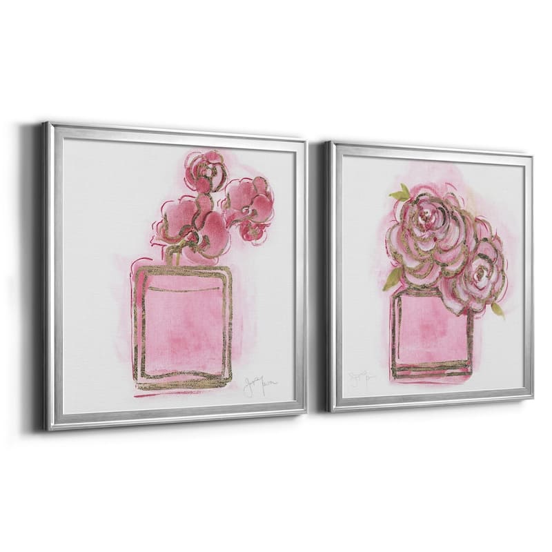 Golden Perfume I-Premium Framed Canvas - Ready to Hang - Multi-Color