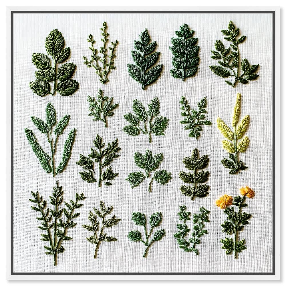 Stitched Sprout II Canvas by Art Remedy