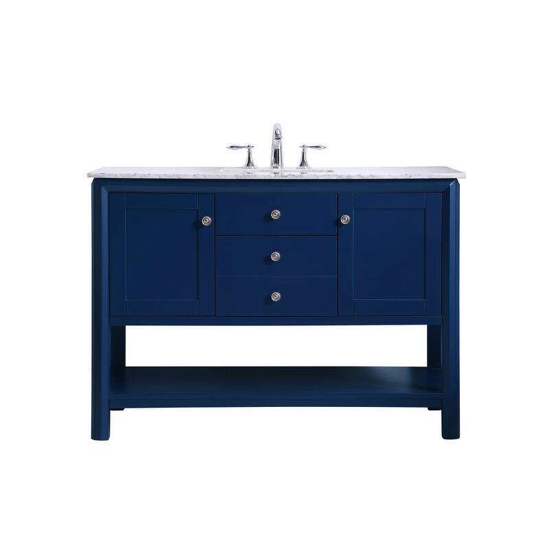 48" Single Bathroom Vanity - Painted - Blue