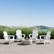 preview thumbnail 2 of 10, Laguna Weather Resistant Outdoor Patio Folding Adirondack Chairs (Set of 4)