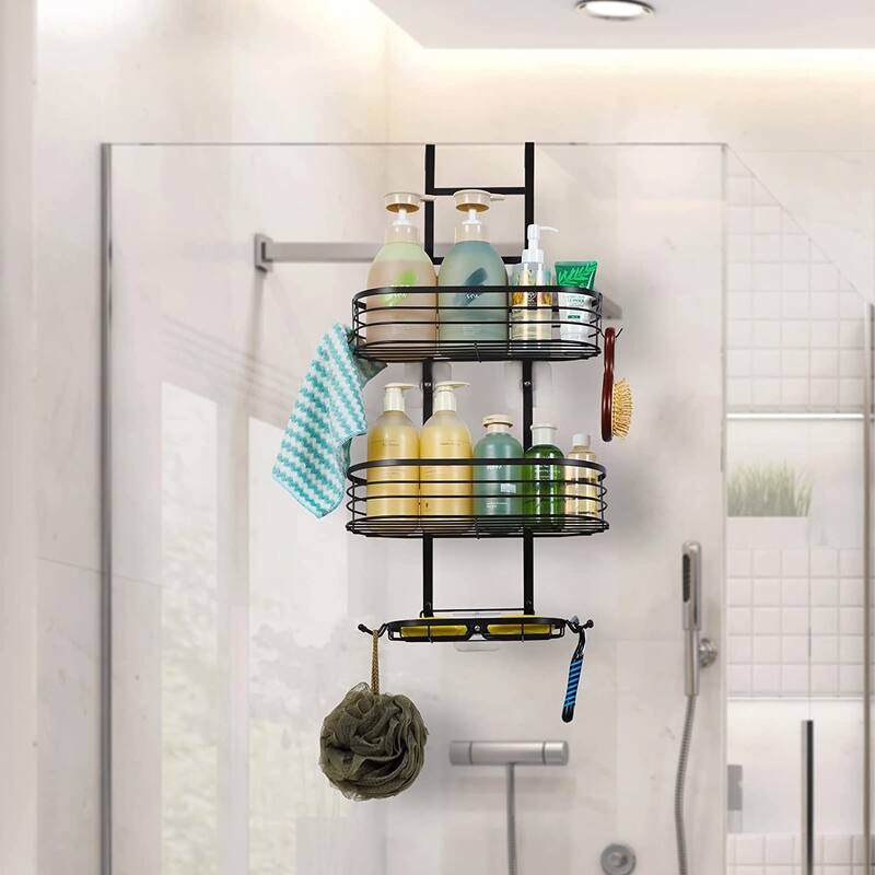 Over the Door Shower Caddy - Black