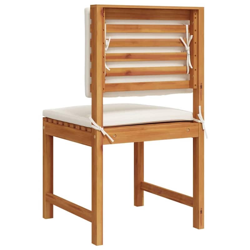 vidaXL Garden Chair 50 x 50 x 91cm Solid Acacia wood - 19.7 x 19.7 x 35.8