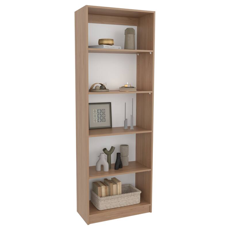 4-Tier Bookcase with Modern Storage for Books and Decor,Easy Assembly