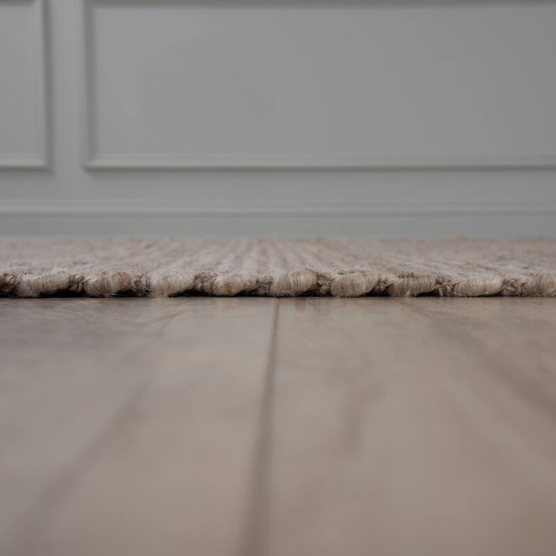 Alora Decor Nolan Hand-woven Brown Wool Rug