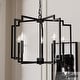 preview thumbnail 1 of 13, Hunter 24" Modern 5 Light Medium Chandelier Matte Black