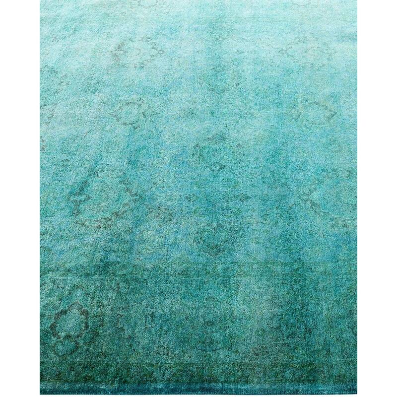 Contemporary Overdyed Wool Hand Knotted Area Rug - 5' 3" x 8' 0"