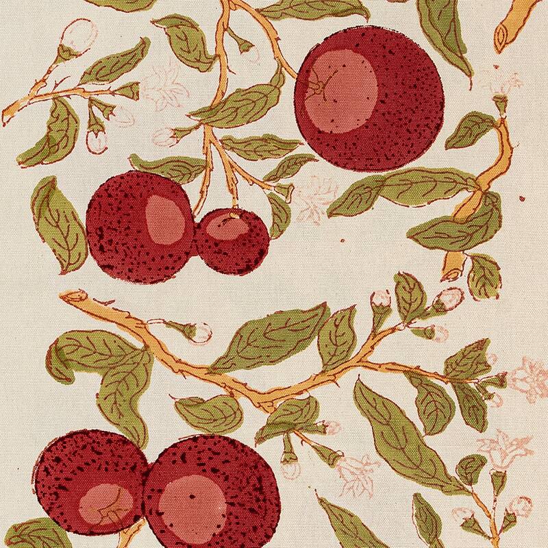 Couleur Nature Orange Tree Table Runner - Red/Green