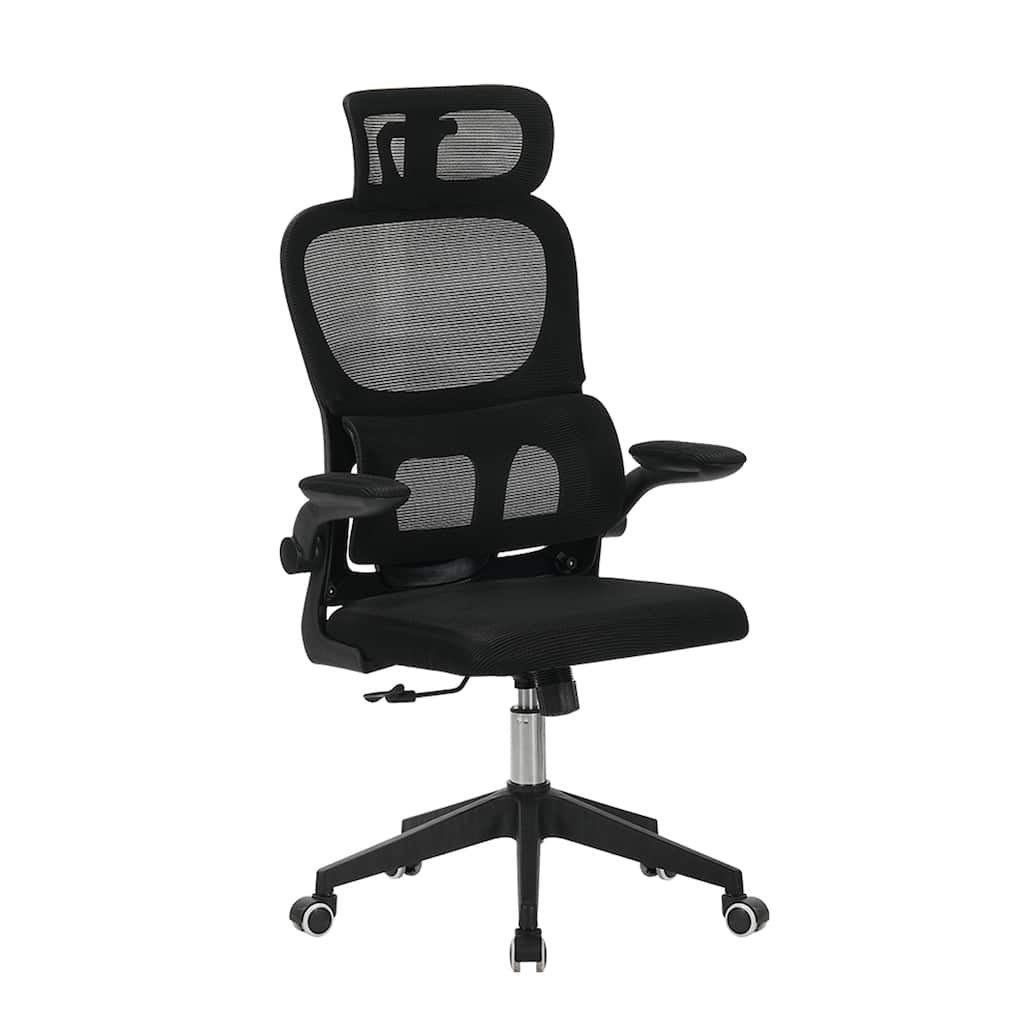 High Back Ergonomic Office Chair with Wheels, Tilt Function, 3D Headrest, Lumbar Support, Swivel Rolling Computer Chair