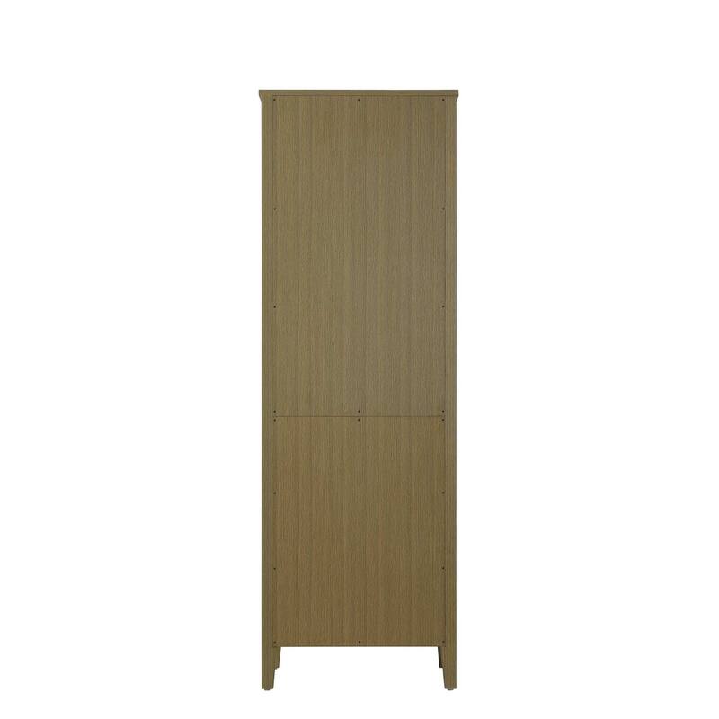 Laura 16-28 Inch Bath Storage Glass Cabinet