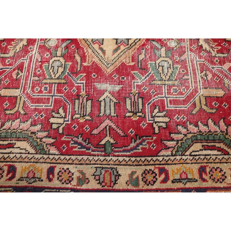 ECARPETGALLERY Hand-knotted Antalya Vintage Red Wool Rug - 6'5 x 9'6