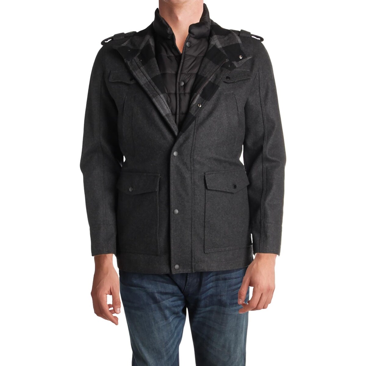 guess lightweight notch coat
