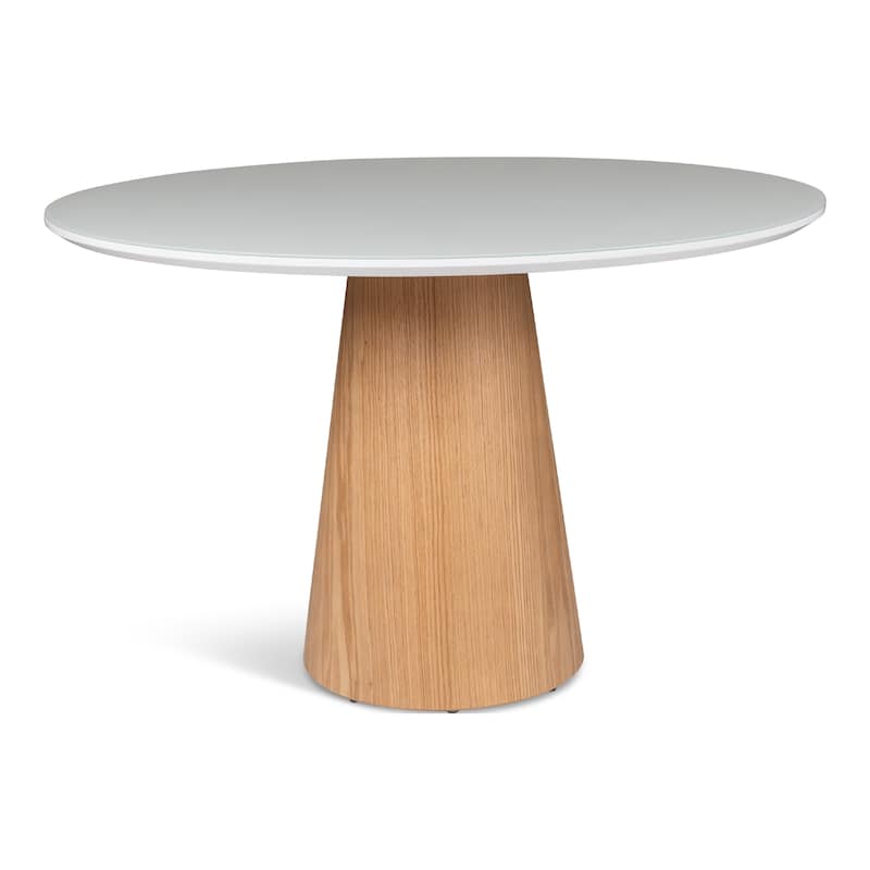 Modern Brazilian - Mona Glass Top Round Dining Table
