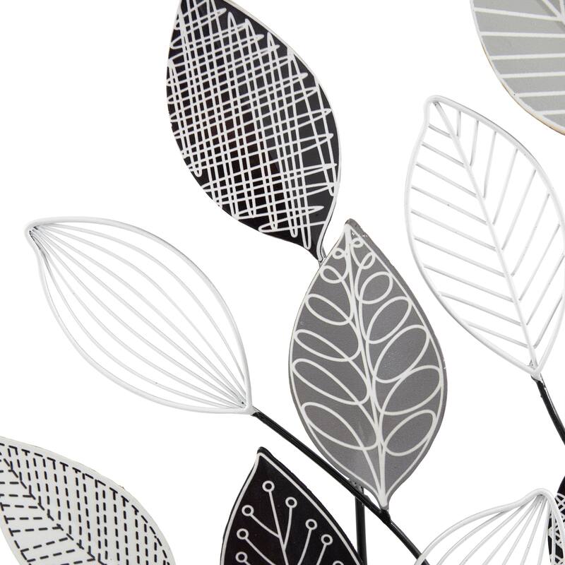 Black Metal Tree Decorative Sculpture