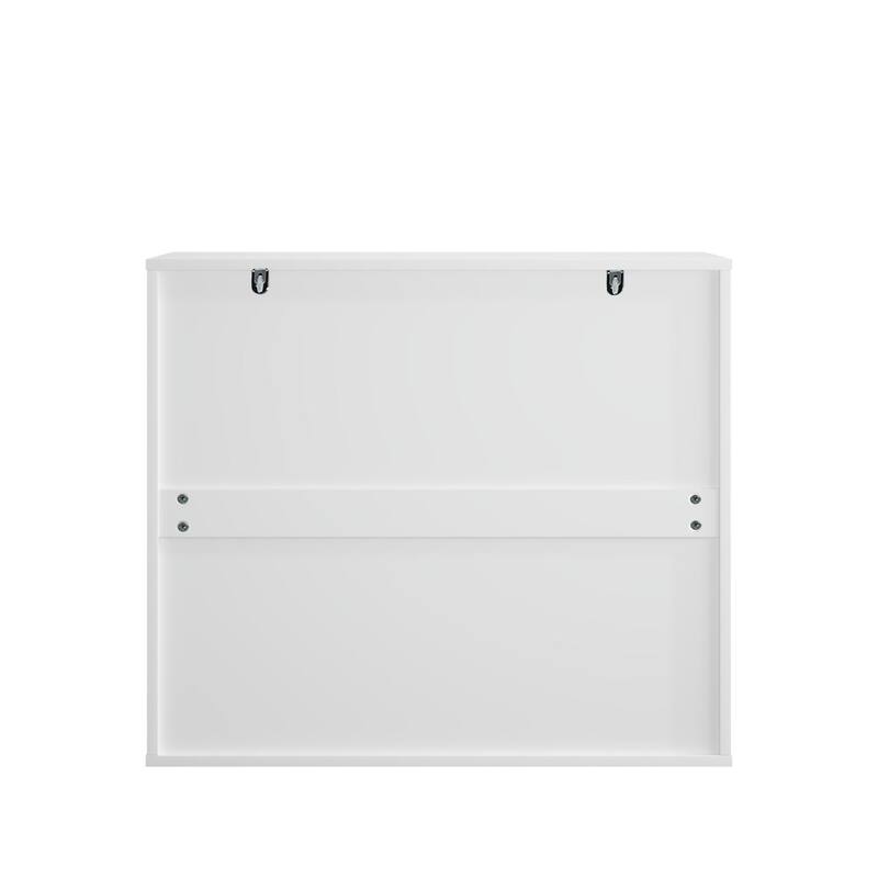 Kitchen Storage Cabinet with Double Doors with Adjustable Shelves, Sideboard Buffet, Modern White Cupboard