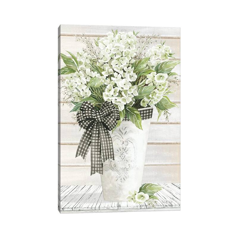 iCanvas "White Hydrangeas" by Cindy Jacobs Canvas Print