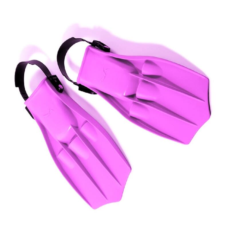 Florescent Pink Dolphin Recreational Children's Swim Fins 11.25" - Medium