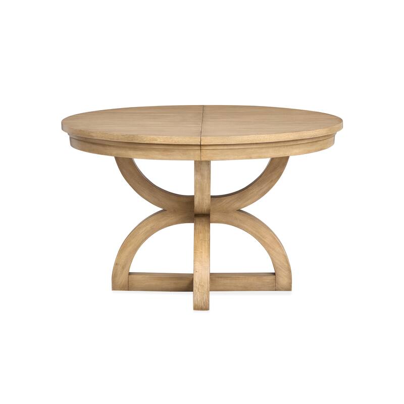 Magnussen Home Coventry Honey Maple Extendable 48" Round Dining Table - 48''W x 48''D x 30''H